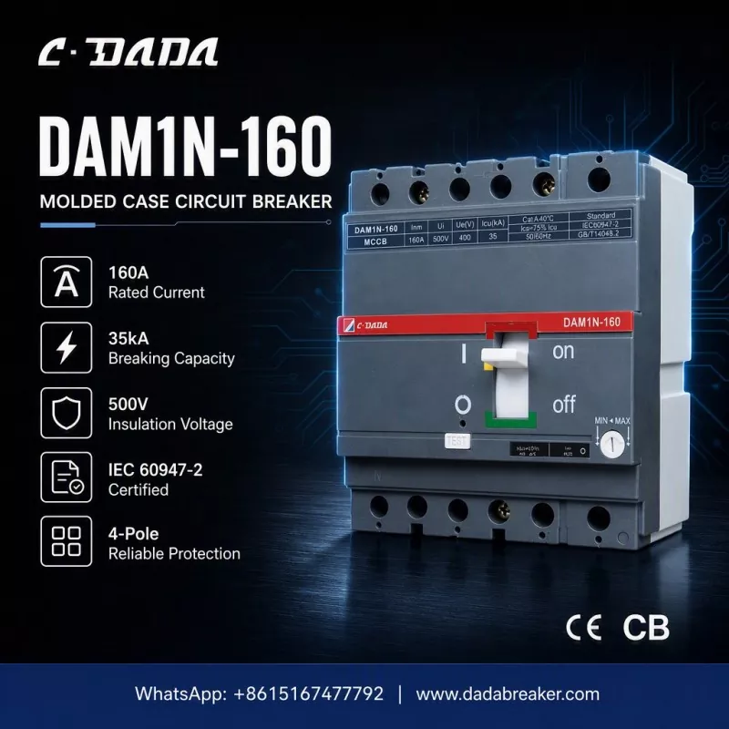 ঔদ্যোগিক নেটৱৰ্কৰ বাবে নিখুঁত সুৰক্ষা: C·DADA DAM1N-160 MCCB